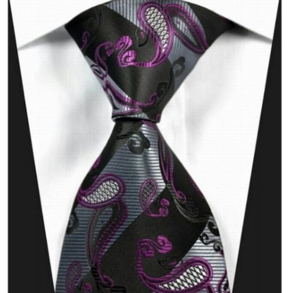 Purple Paisley Tie